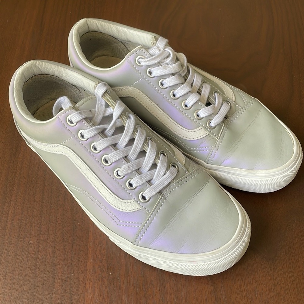 Old skool vans metallic purple